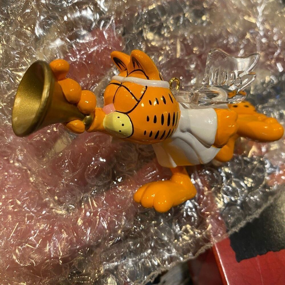 Vintage Garfield 1995 Angel Ornament Boxed